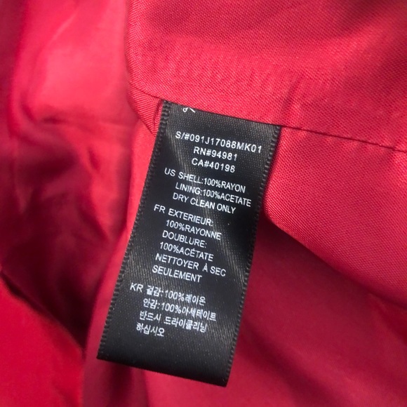 Forever 21 Formal Strapless Mini Dress Red Bow Ribbon XS - Picture 7 of 7